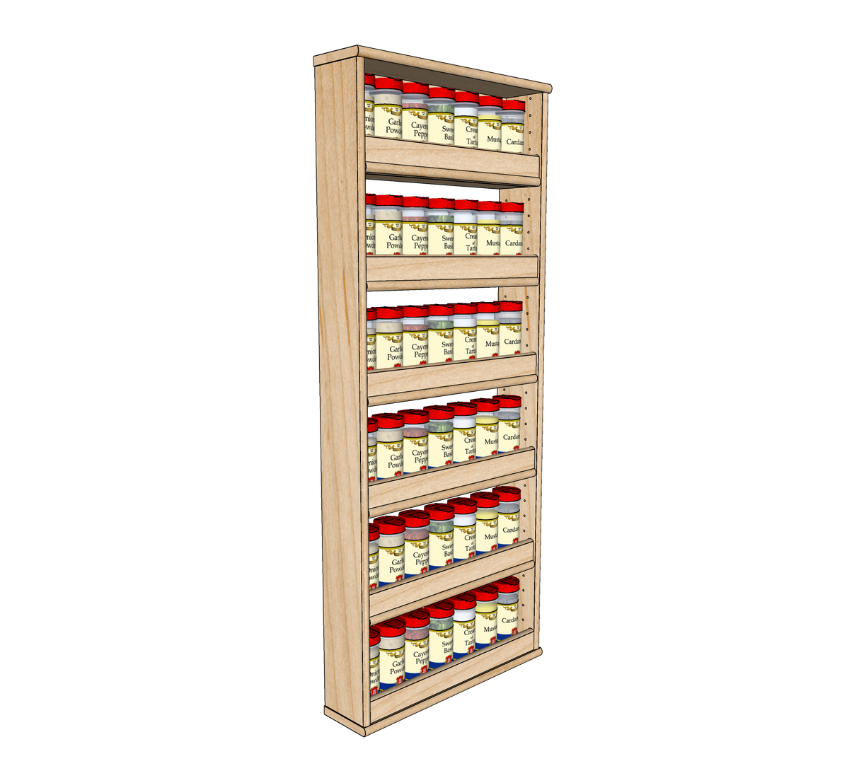 Behind-the-Door Spice Rack